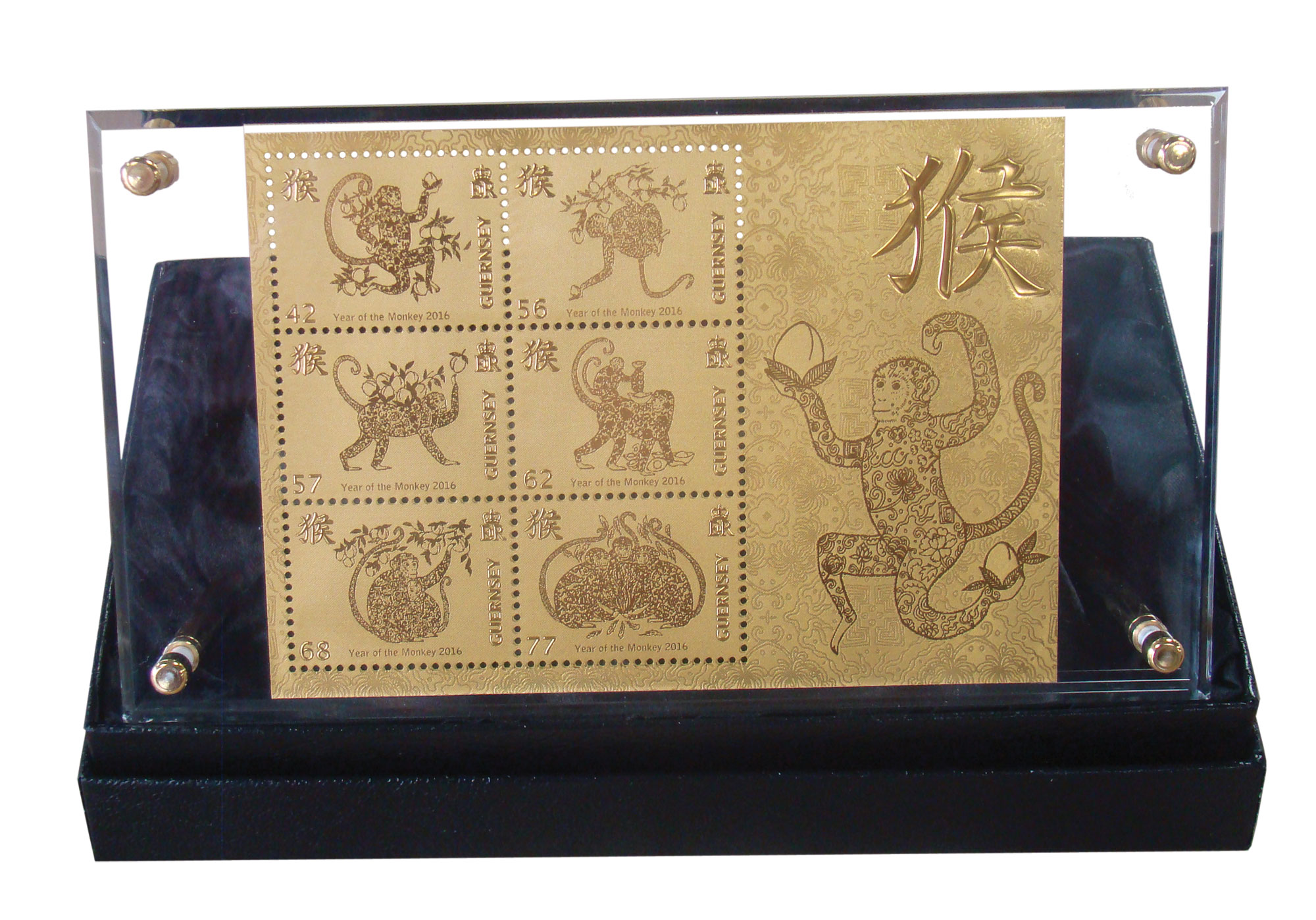 Year of the Monkey Limited Edition Gold Souvenir Sheet